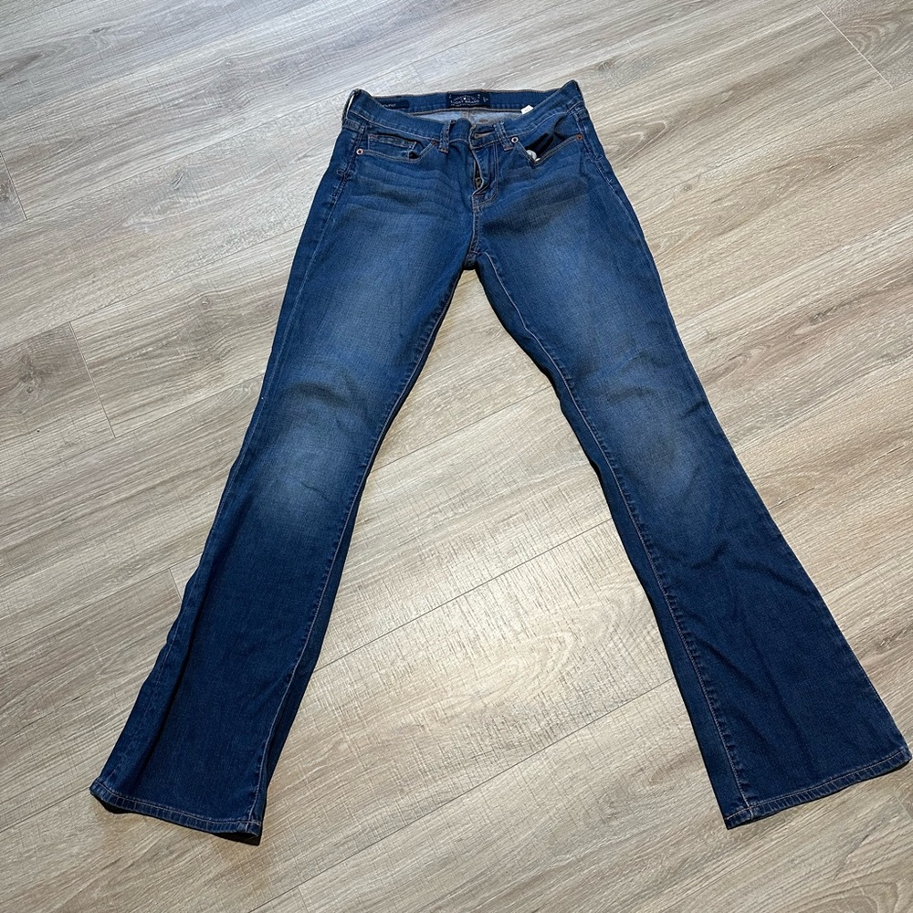 LUCKY BRAND Jeans Womens Size 4/27 Regular Sofia Boot Blue Denim Distressed